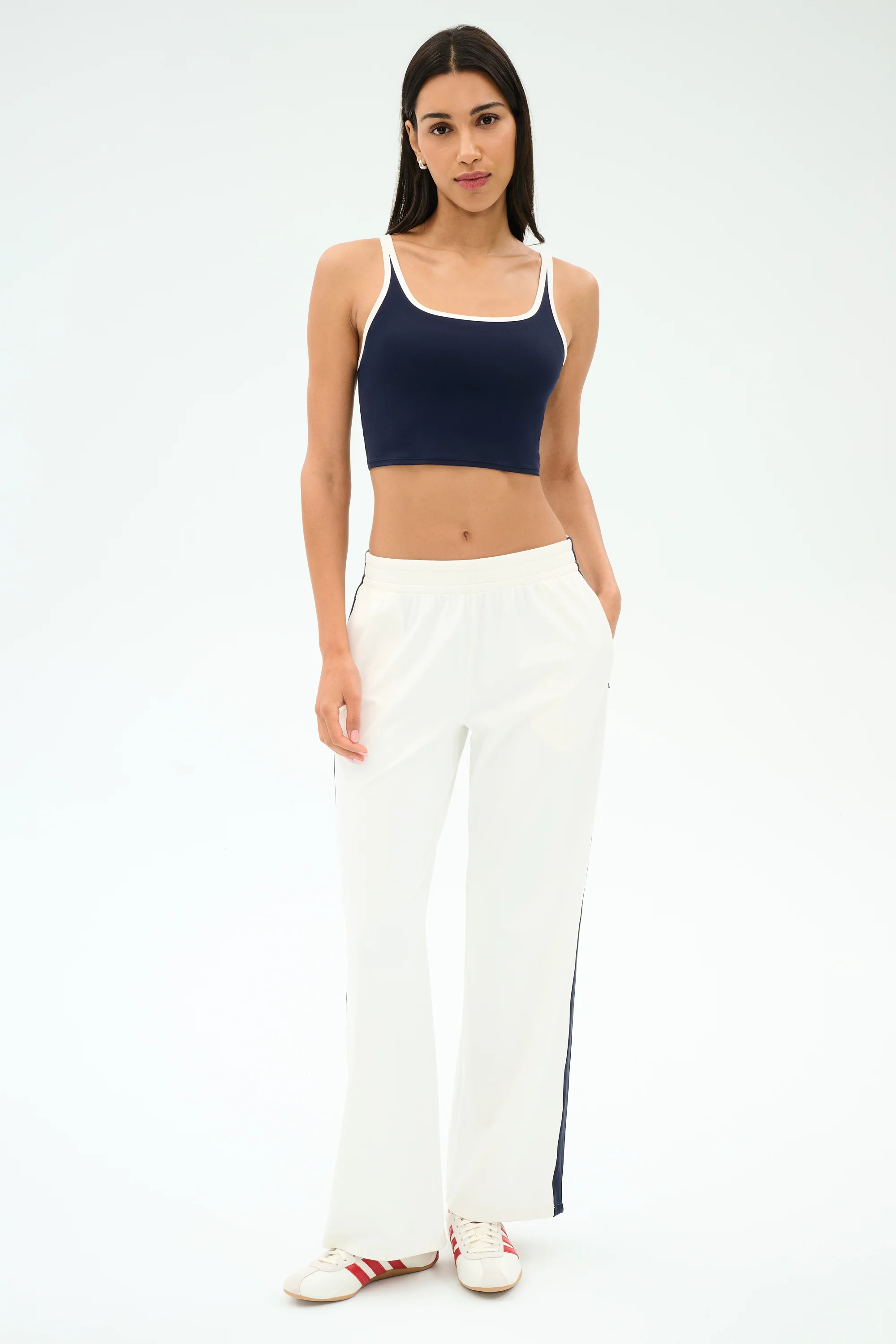 Maxie Rigor Track Pant - White/Indigo - Image 4