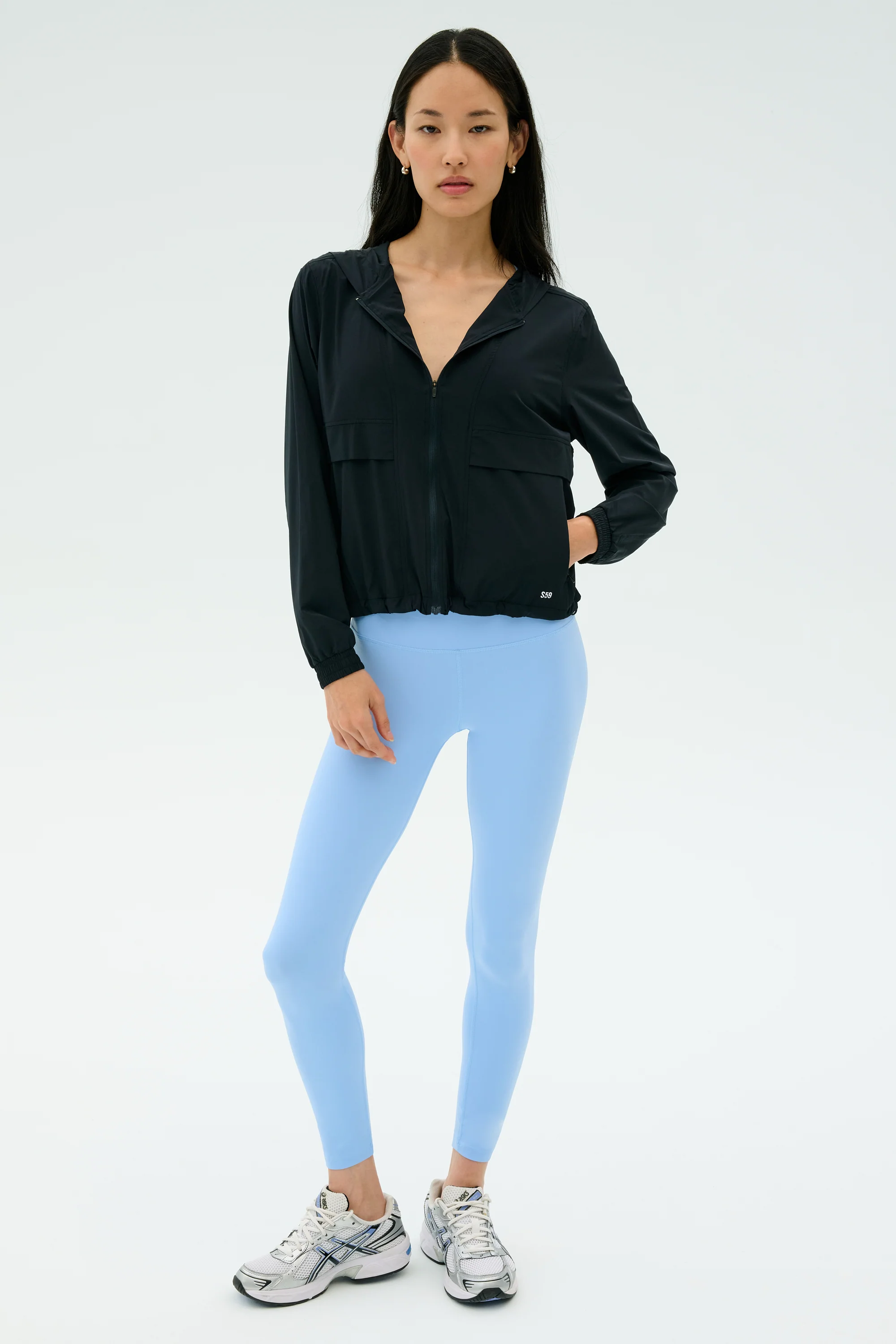 Megan Woven Nylon Jacket - Black - Image 4