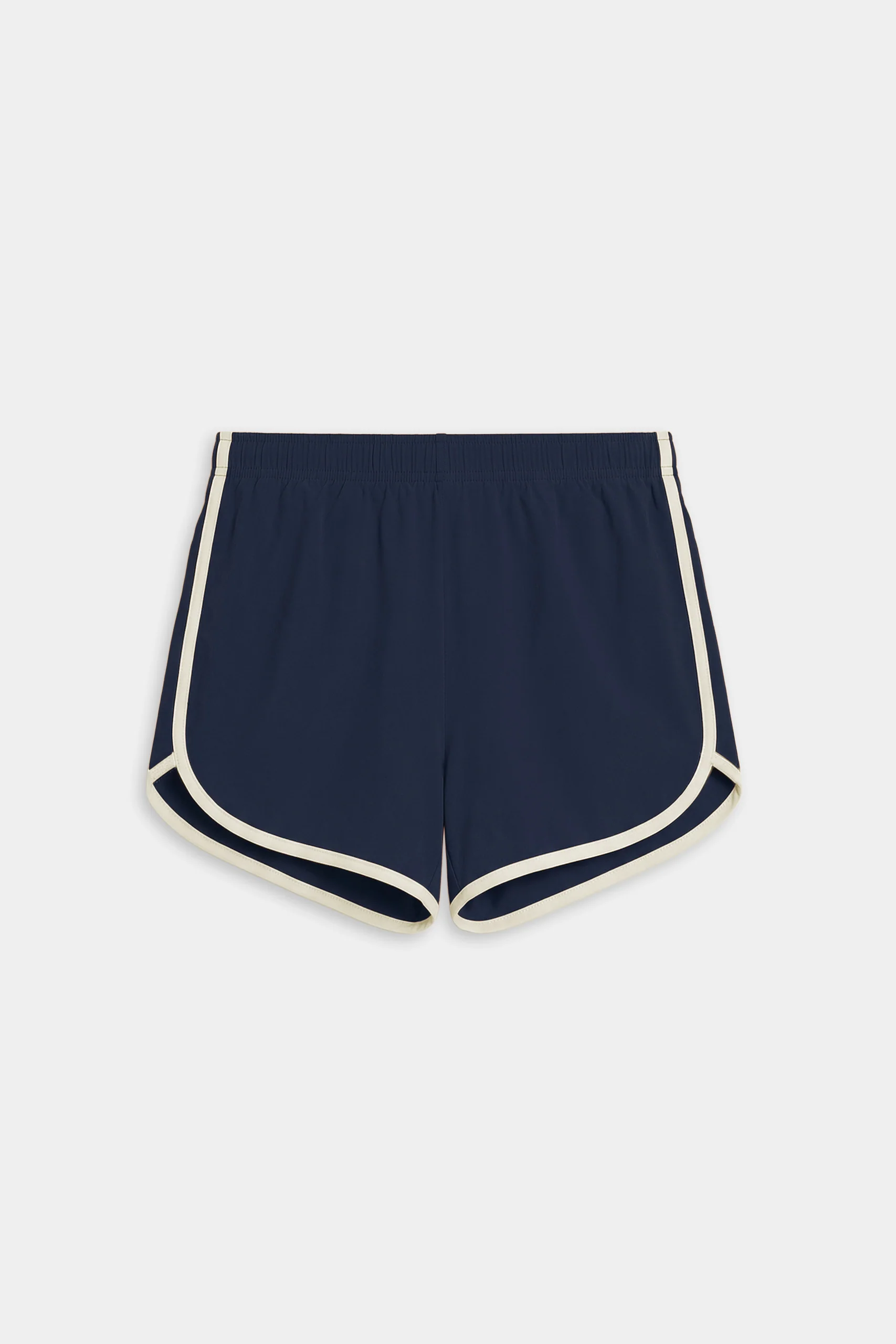 Megan Woven Nylon Run Short - Indigo/Creme - Image 7