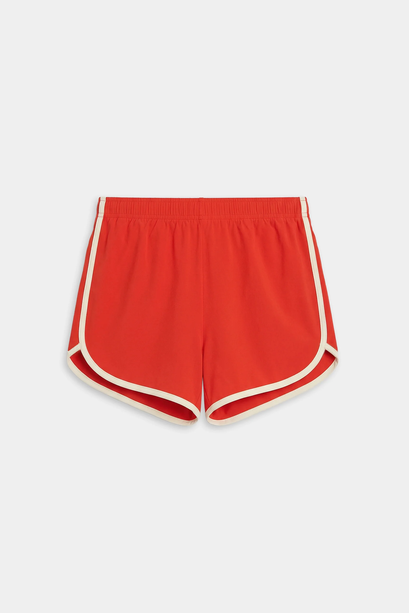 Megan Woven Nylon Run Short - Lotus Red/Creme - Image 7