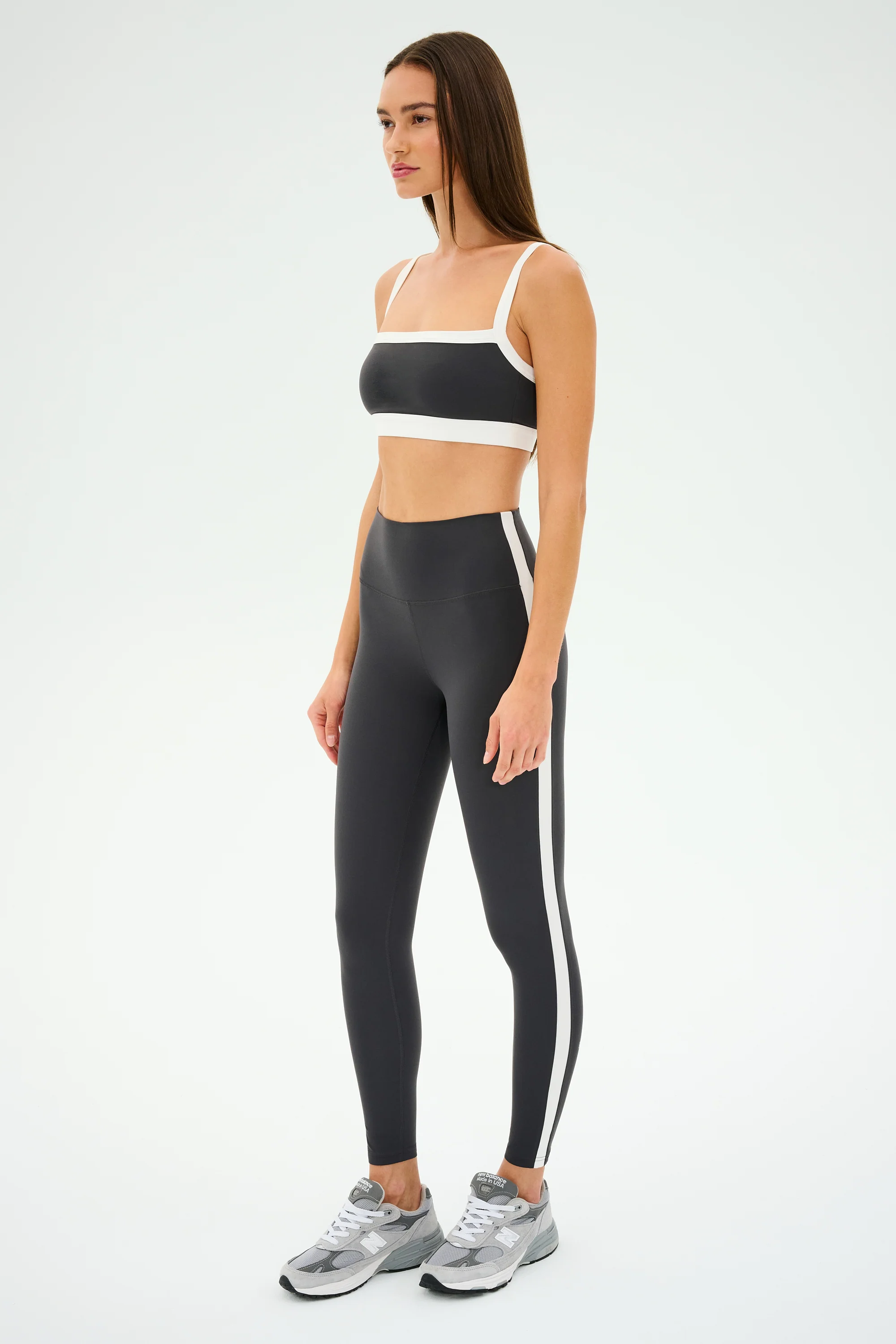 Monah Rigor Bra - Graphite/White - Image 5