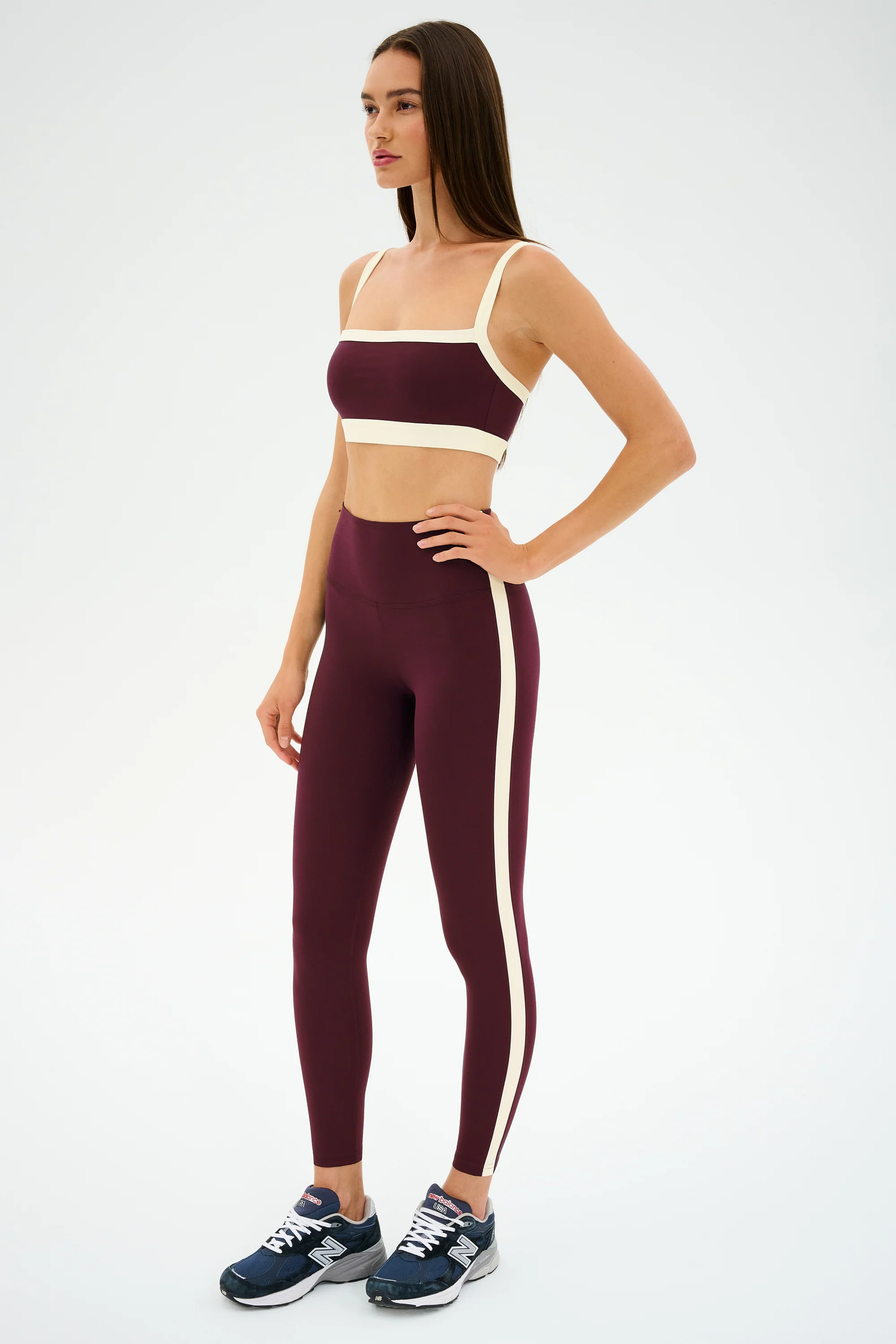 Monah Rigor Bra - Dark Cherry/Creme - Image 5