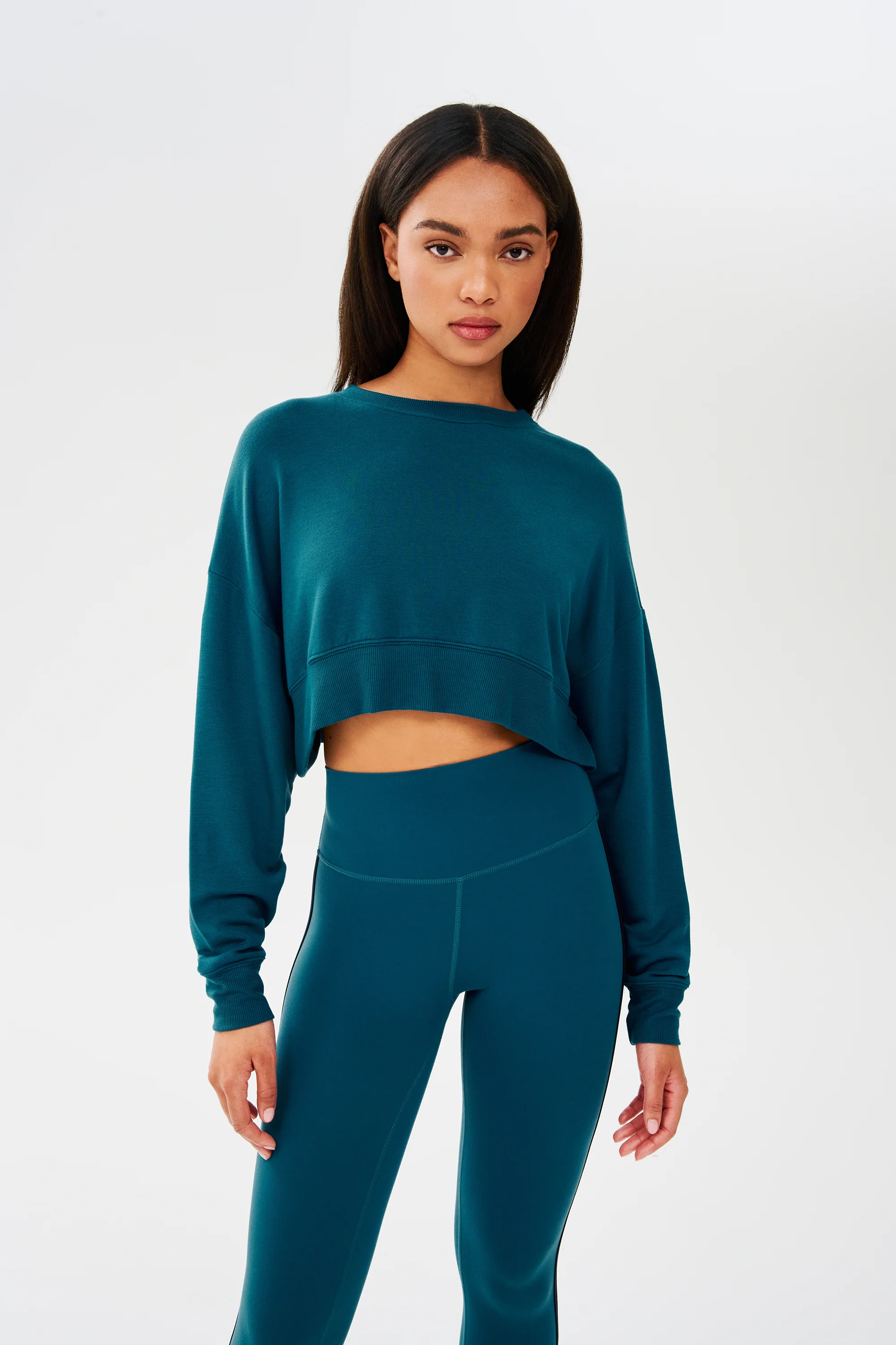 Noah Fleece Crop Sweatshirt - Image 8