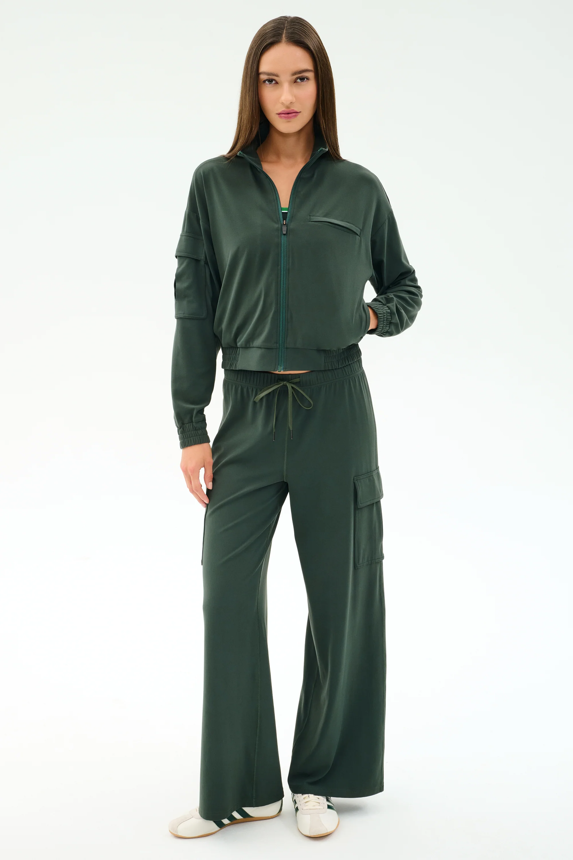 Peaches Airweight Cargo Jacket - Military - Image 4
