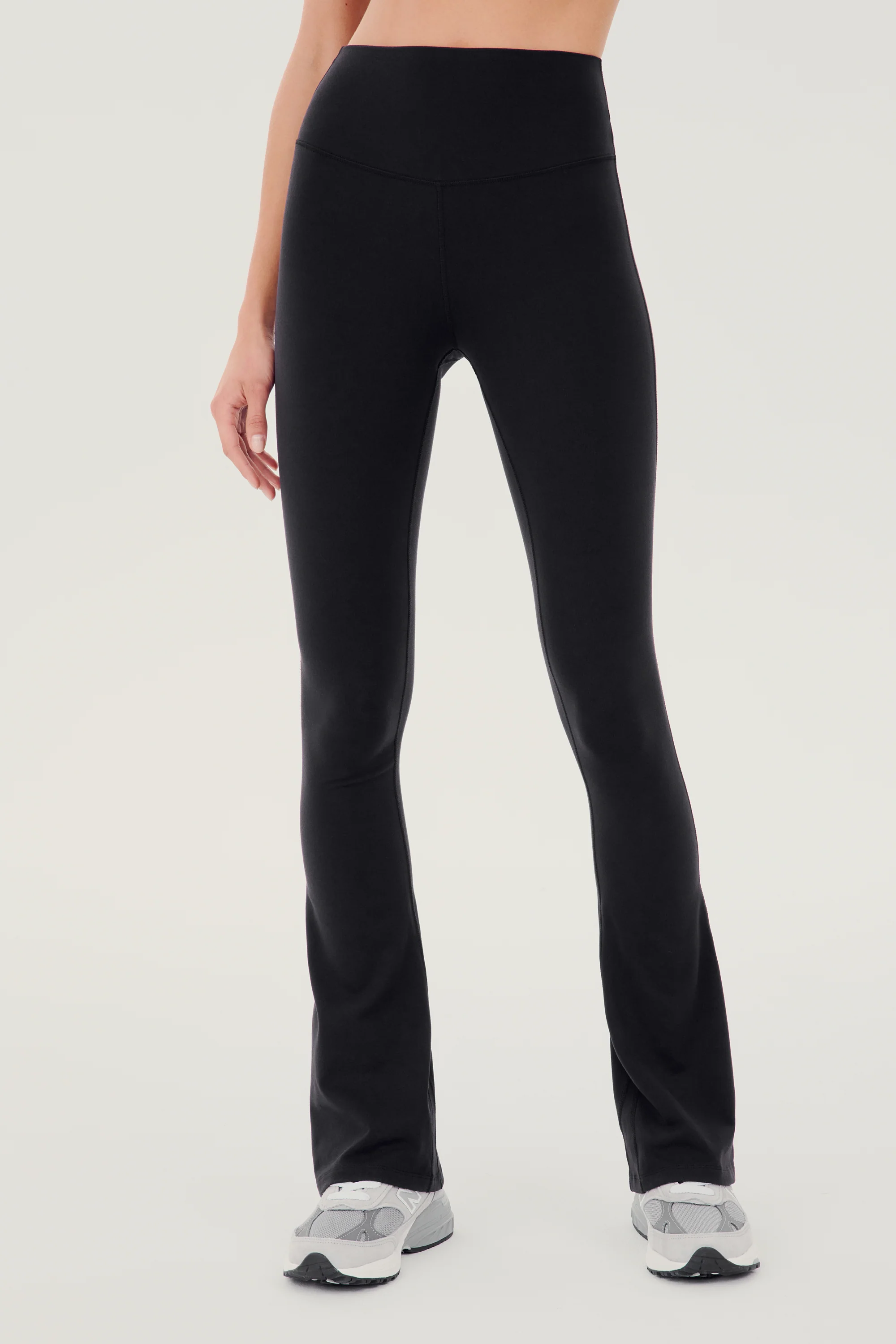 Raquel High Waist Flared Legging - Black - Image 4