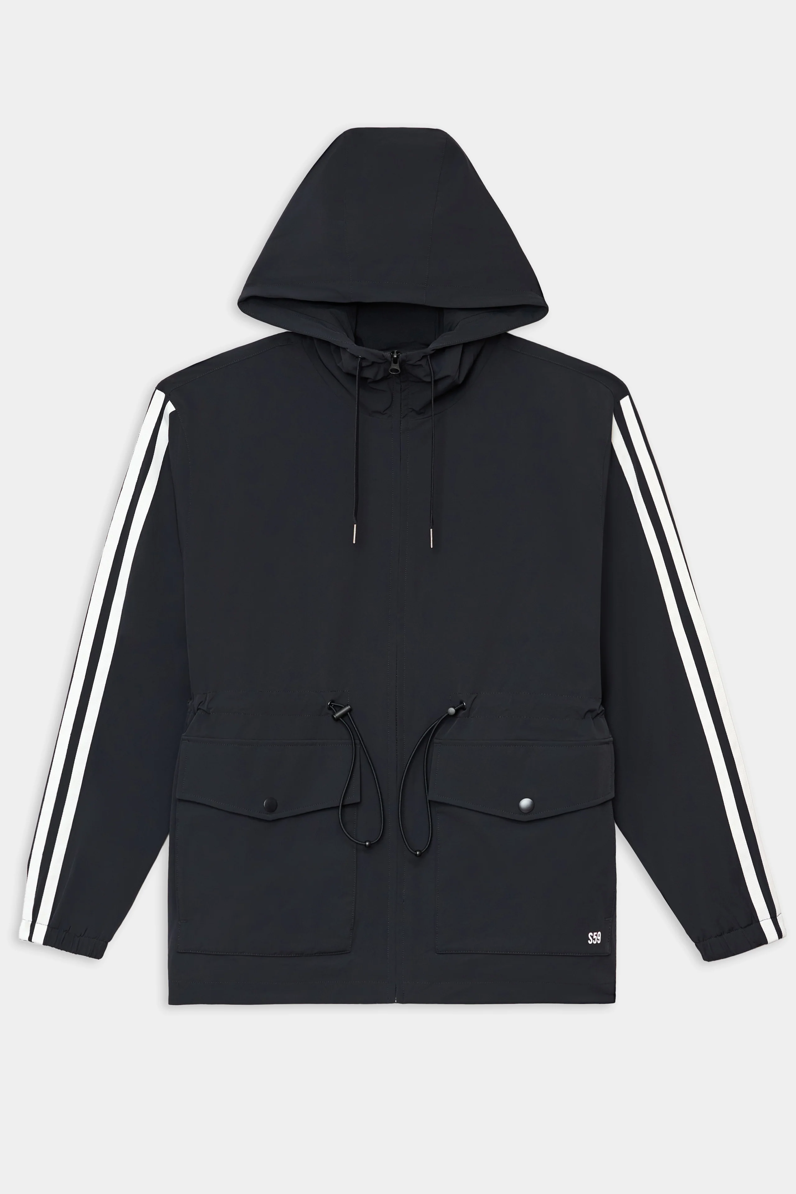 Reggie Water Repellent Jacket - Black/White - Image 7