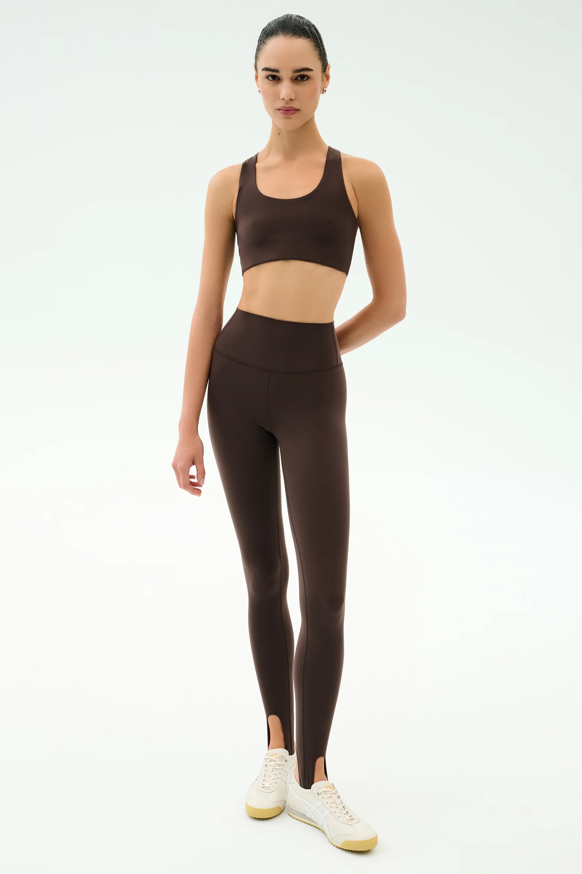 River High Waist Airweight Stirrup - Dark Chocolate - Image 4