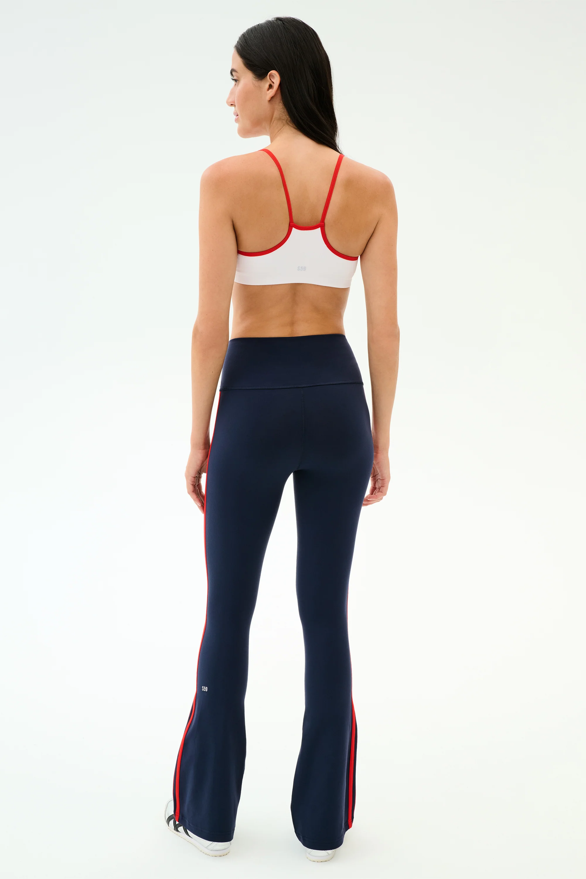 Loren Seamless Bra - White/Lotus Red - Image 6