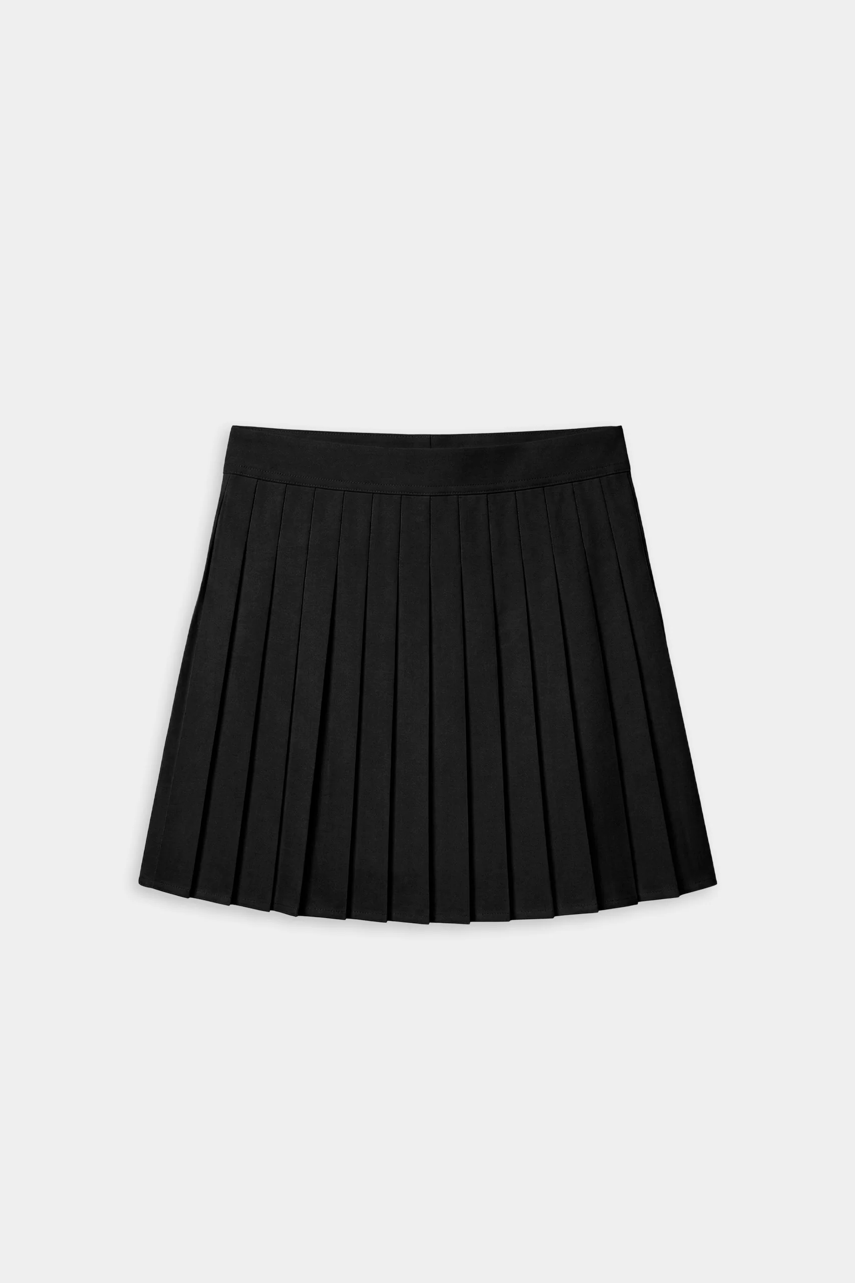 Shira Woven Pleated Skort - Black - Image 7