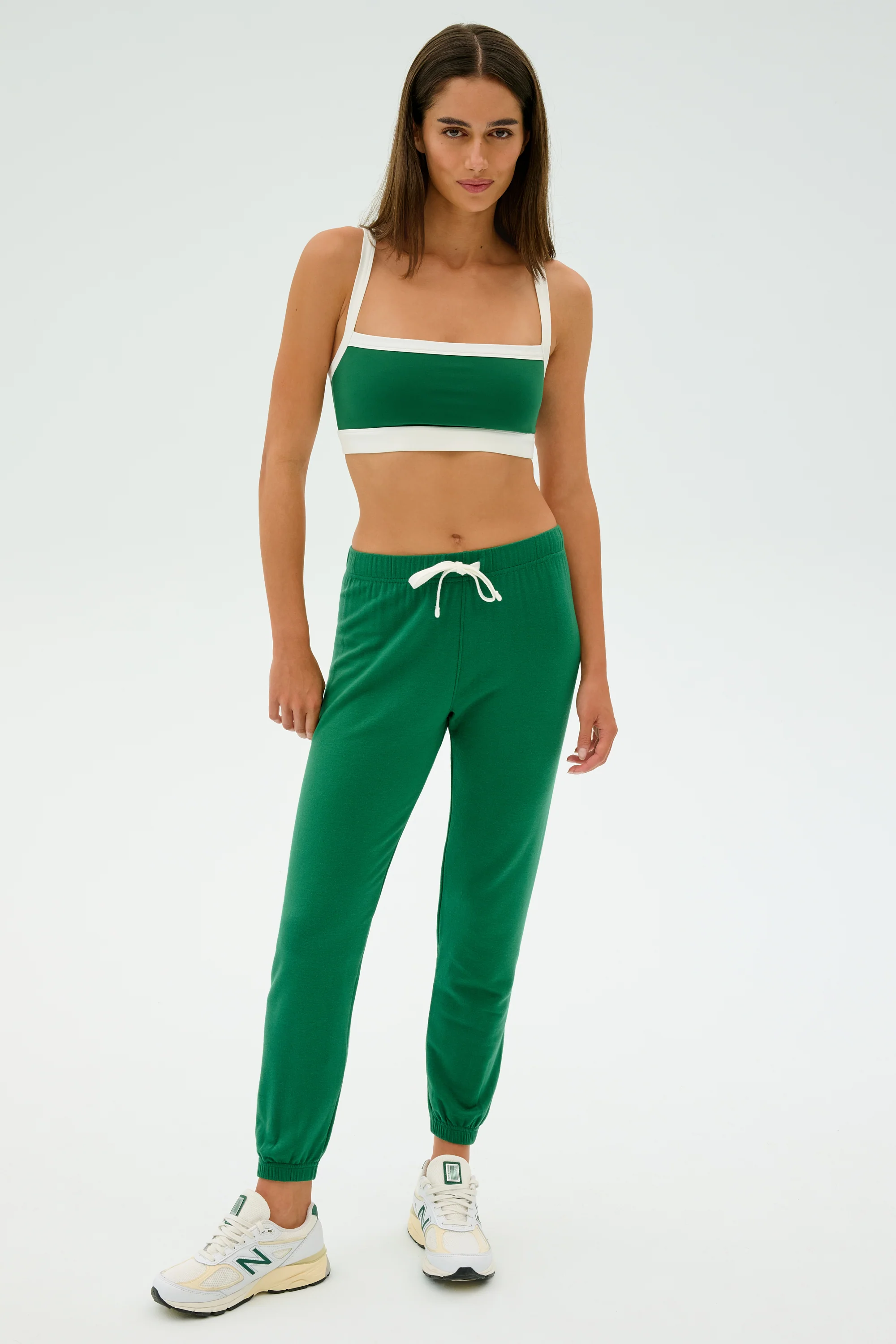 Sonja Fleece Sweatpant - Arugula - Image 4