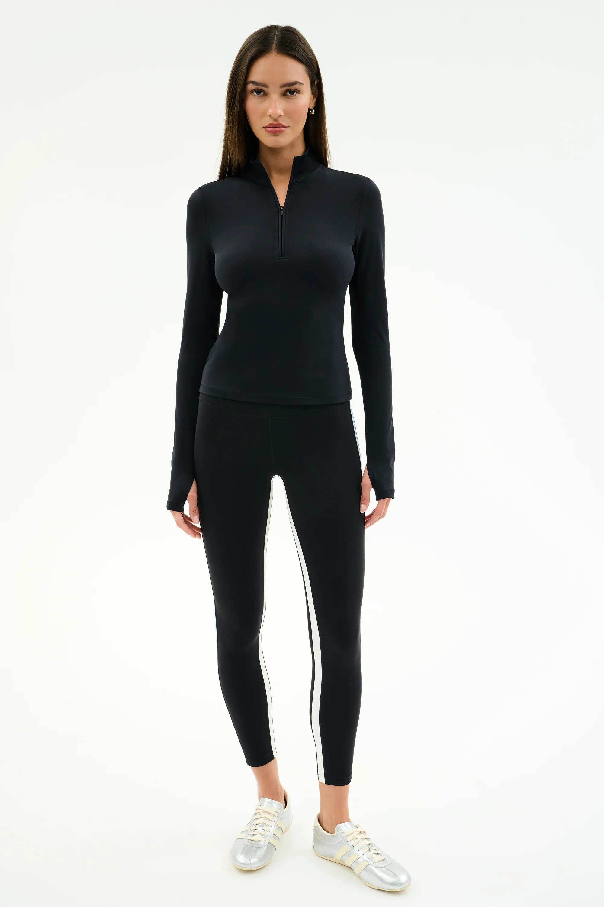 Tess Rigor Half Zip Waist Length - Black - Image 4