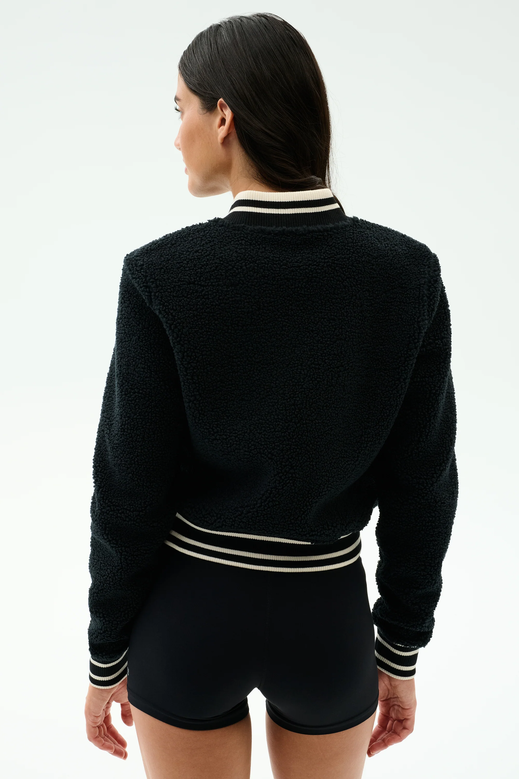 Willa Sherpa Jacket - Black - Image 3