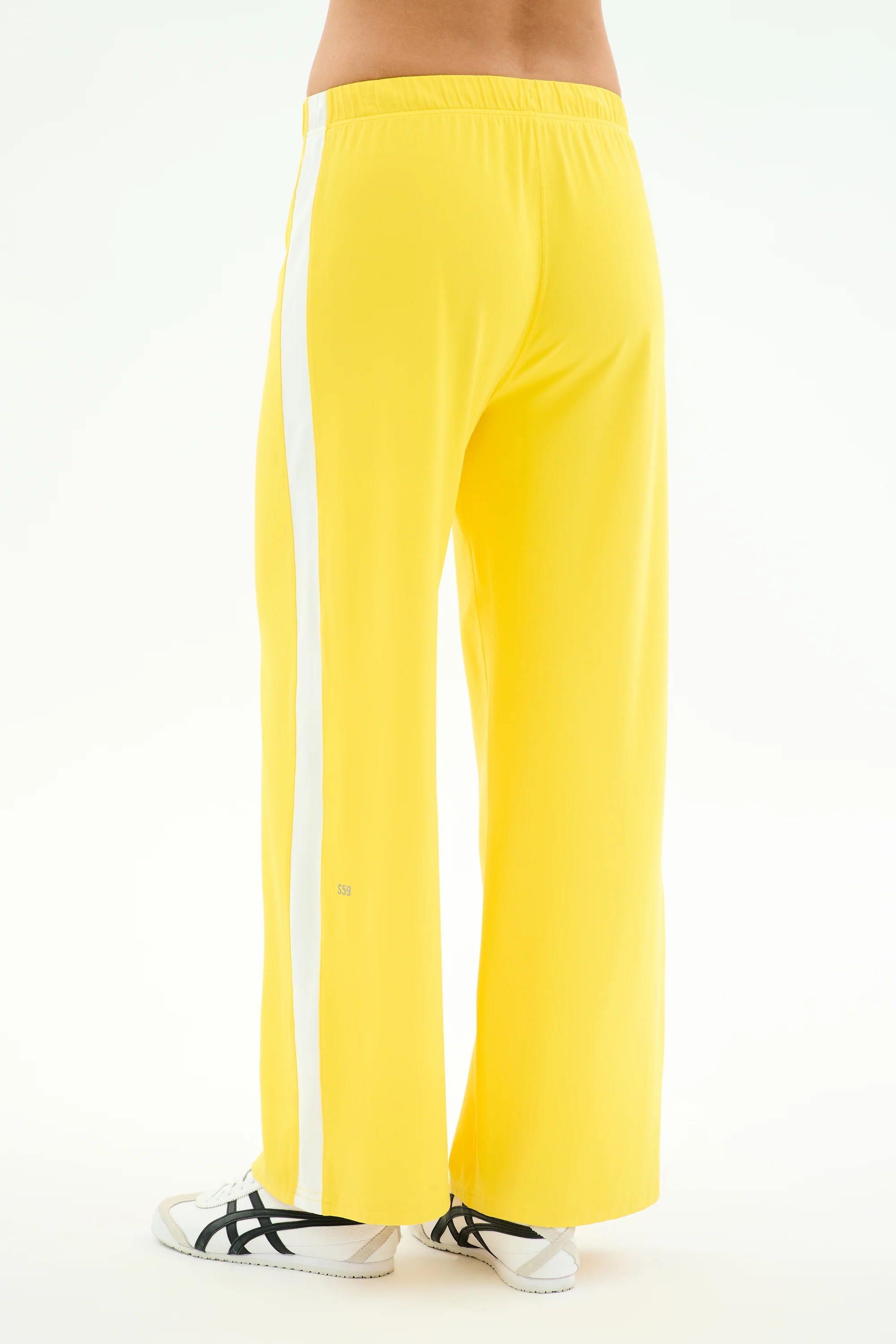 Willow Airweight Wide Leg - Bright Yellow/White - Image 3